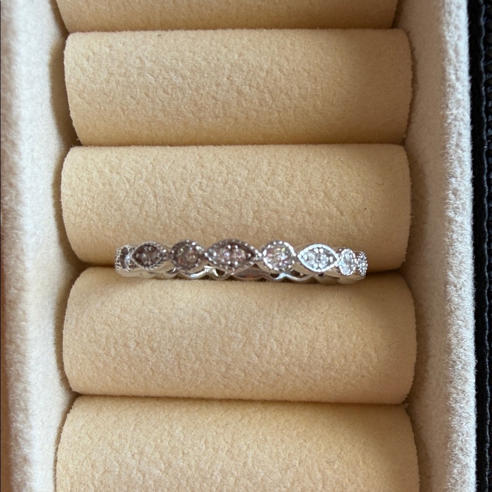 Elegant Sterling Silver Women's Stacking Ring